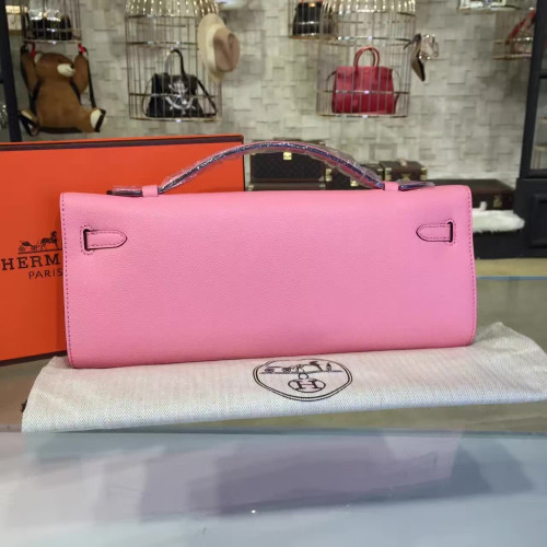 H**mes-kelly-cut-replica-bag-pink